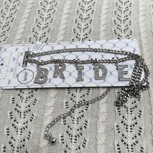 Twig & Arrow Rhinestone Bride Layered Chain Belt Adjustment Bachelorette Bling